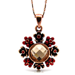 Red Flower Necklace